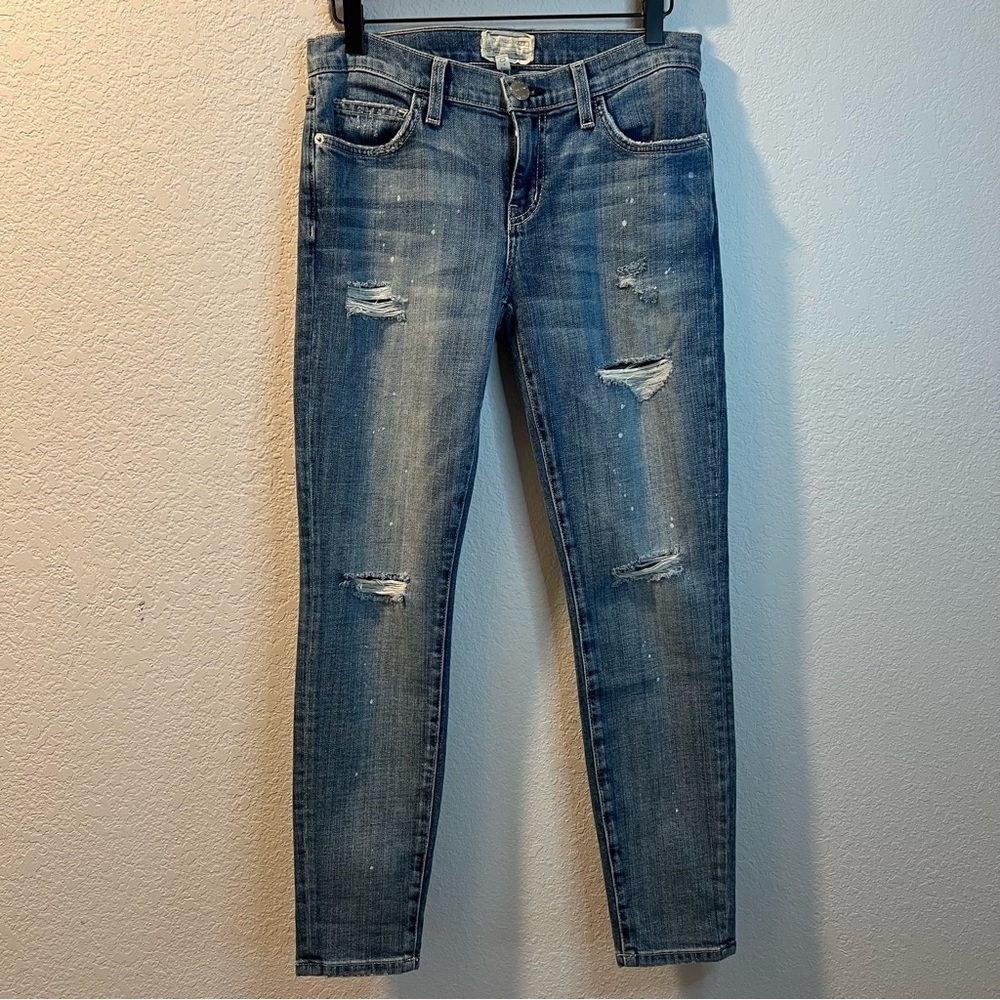 Women’s Current Elliot medium wash the stiletto skinny jeans size 27